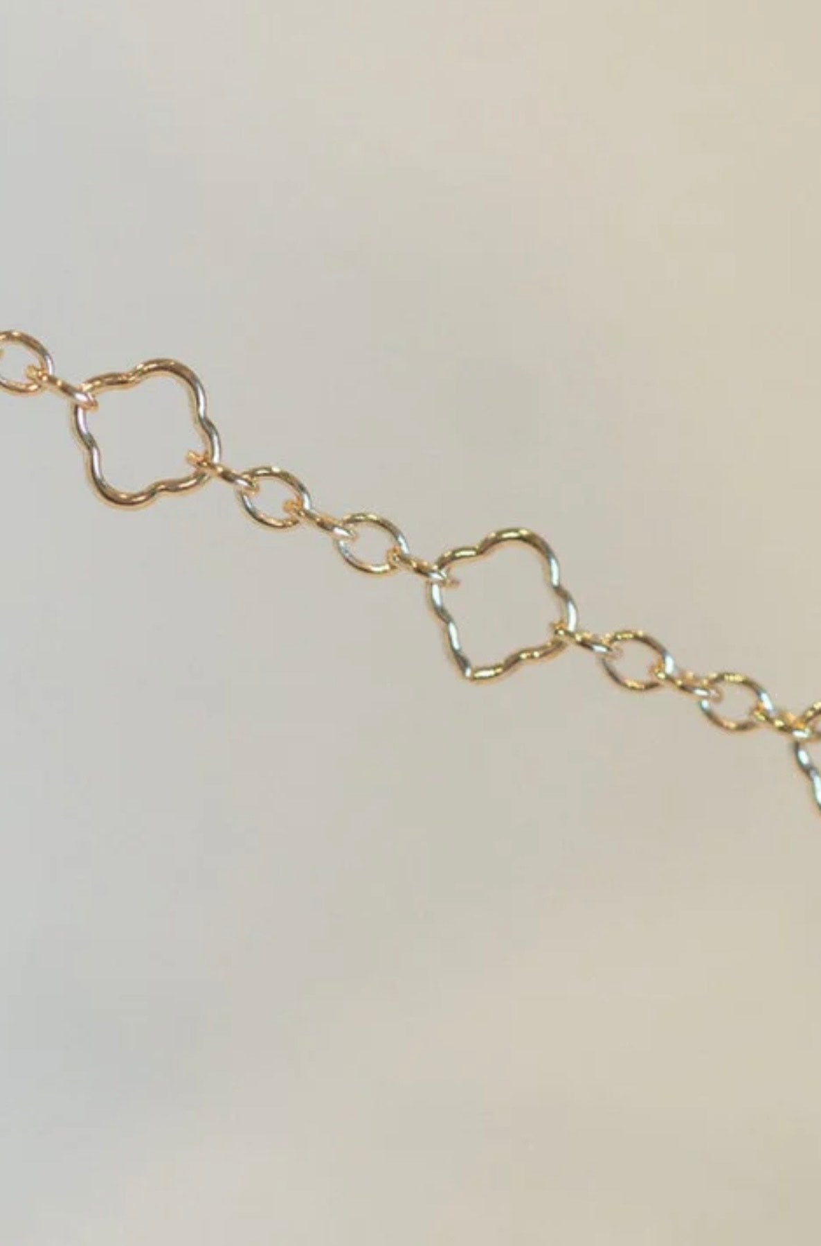 Gold 5 Link Clover Chain