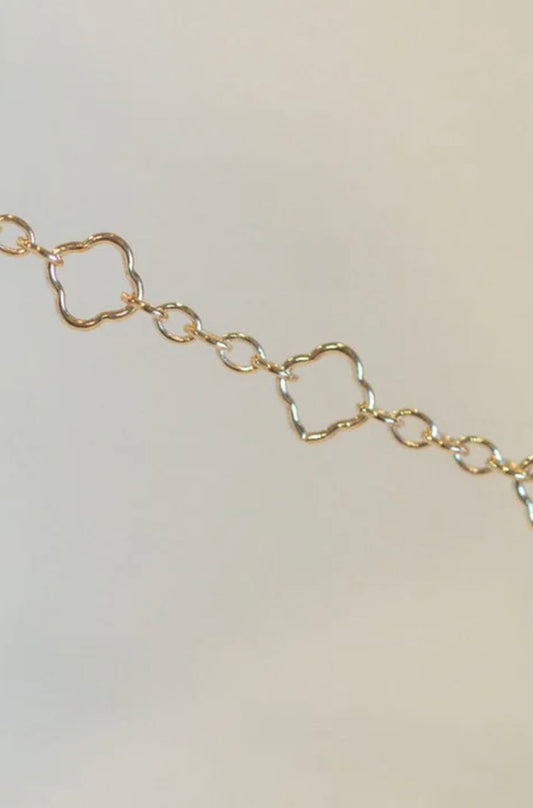 Gold 5 Link Clover Chain